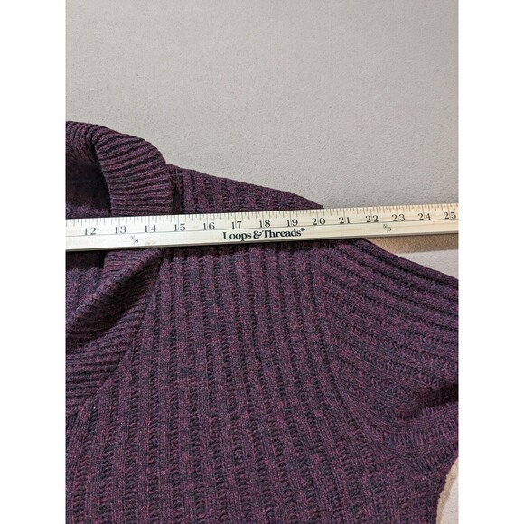 Vintage 1960s Pilgrim by Sears Lambs Wool Knit Shawl collar Sweater - Picture 7 of 9